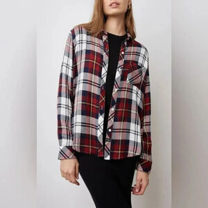 Rails Hunter Shirt Merlot Navy Gold